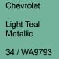 Preview: Chevrolet, Light Teal Metallic, 34 / WA9793.